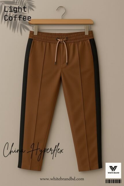 Men's China Dobby Hyperflex Trouser (Light Coffee)